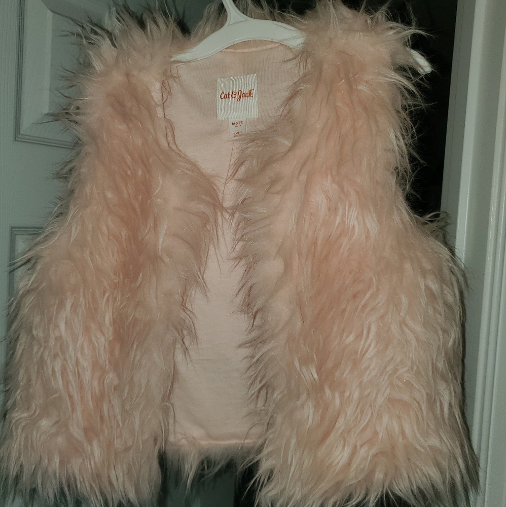 Cat and Jack fuzzy vest
